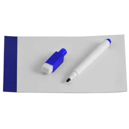Fridge Magnetic Board & Marker Blue Open